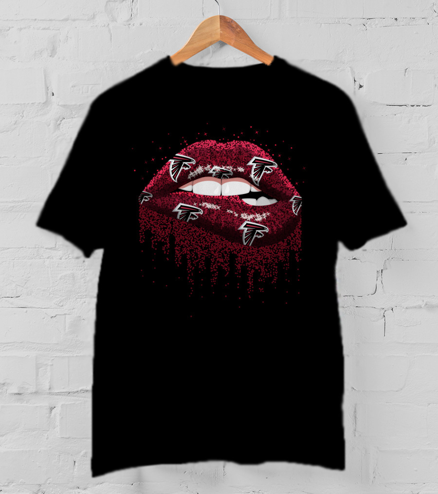 Atlanta Falcons Lips Fan Gear T-Shirt