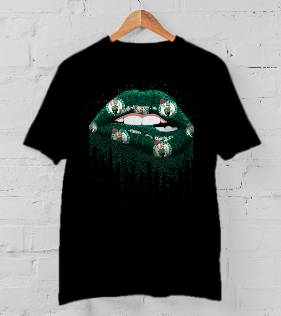 Boston Celtics Lips Fan Gear T-Shirt