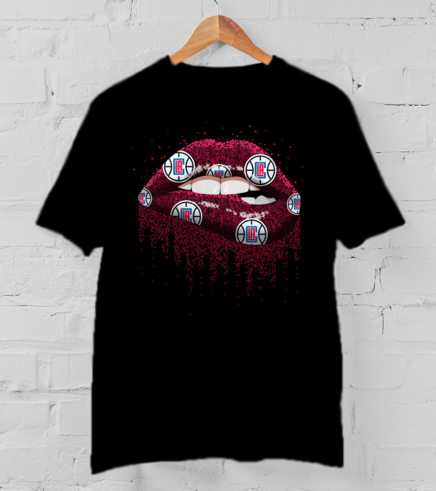 La Clippers Lips Basketball Fans T-Shirt