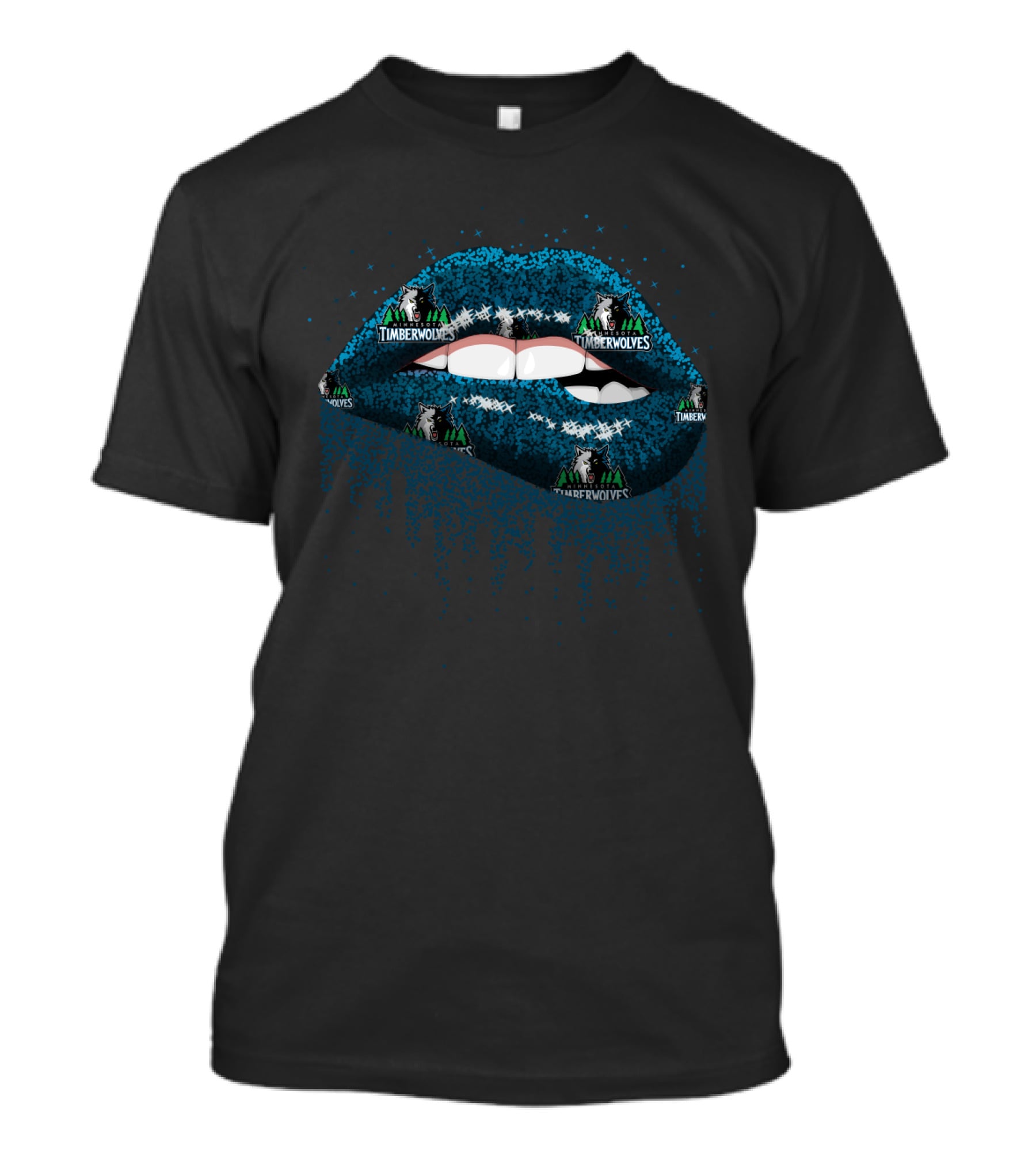 Minnesota Timberwolves Lips Fan Style T-Shirt