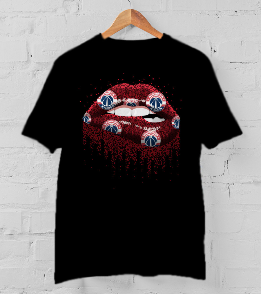 Washington Wizards Lips Fan Style T-Shirt