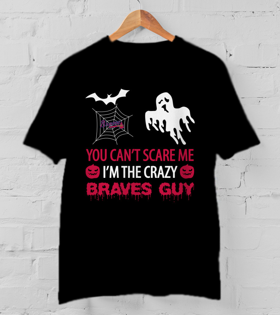 Atlanta Braves Crazy Halloween Ghost And Pumpkin T-Shirt
