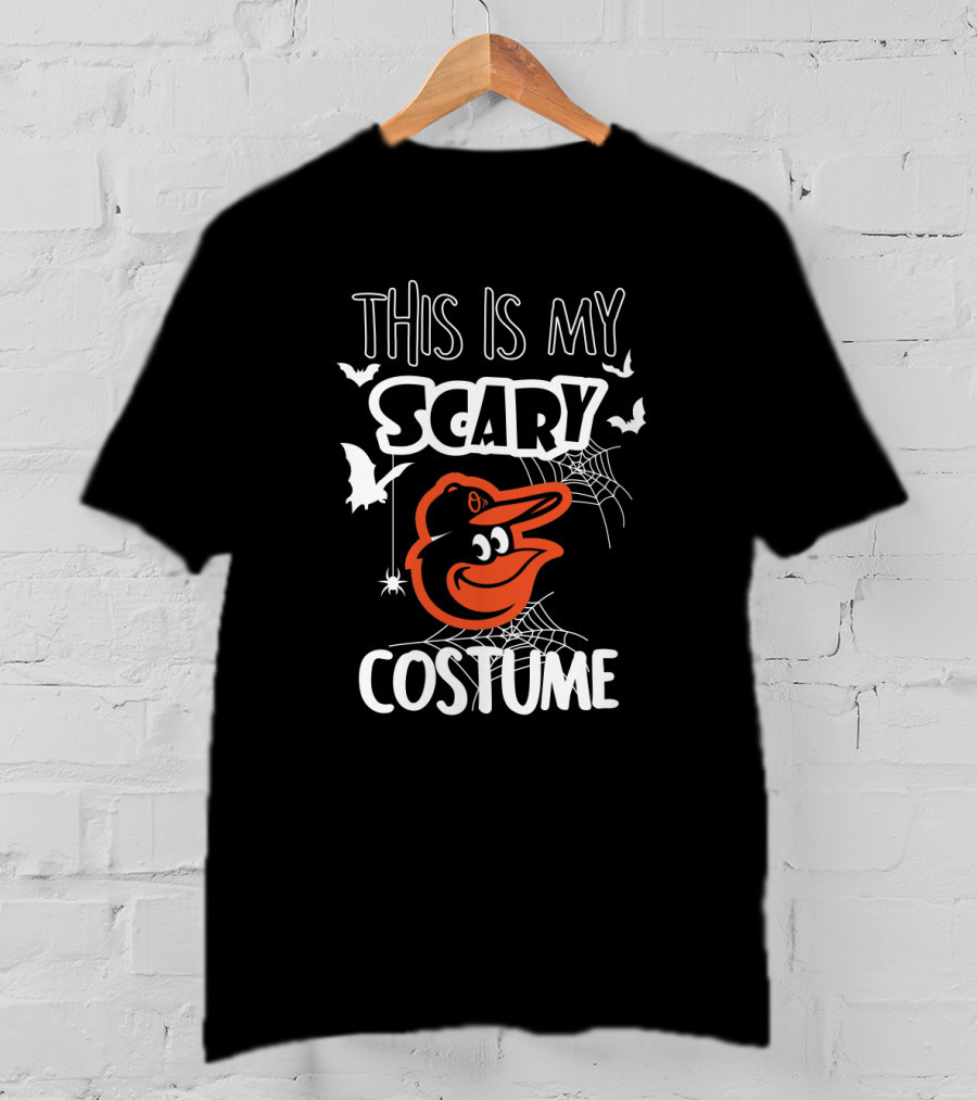 This Is My Scary Costume Baltimore Orioles Halloween T-Shirt