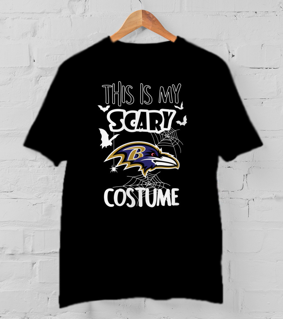 This Is My Scary Baltimore Ravens Costume Halloween T-Shirt