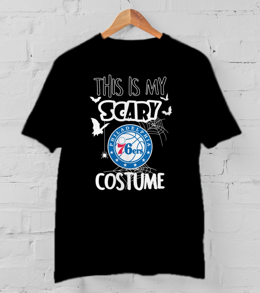 Philadelphia 76ers This Is My Scary Costume T-Shirt
