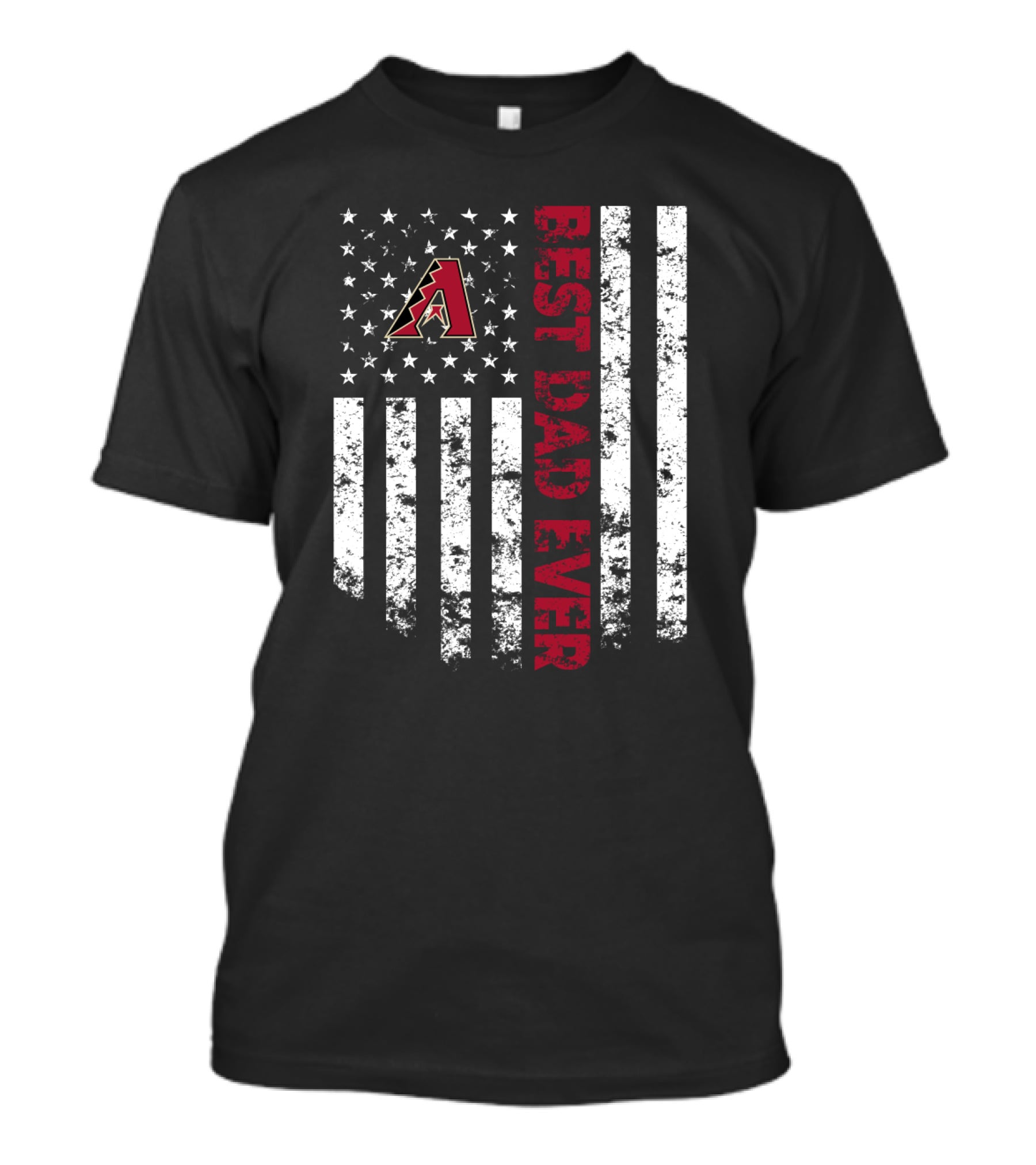 Arizona Diamondbacks Best Dad Ever American Flag T-Shirt