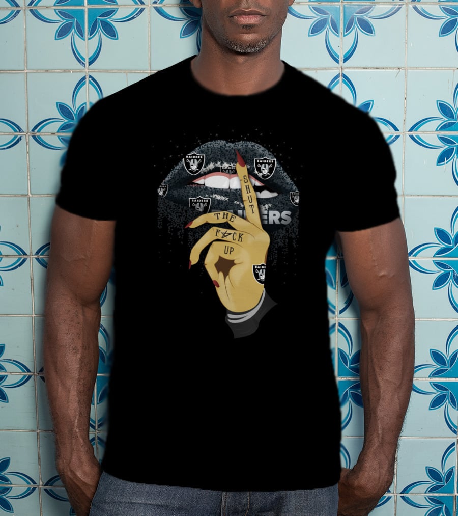 Glitter Lip Raiders Shut The F Up T-Shirt