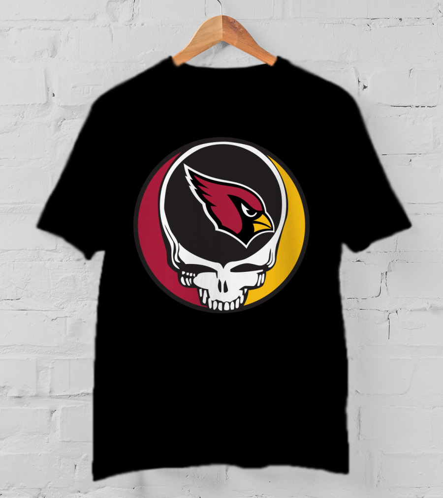 Grateful Dead Arizona Cardinals Skull T-Shirt
