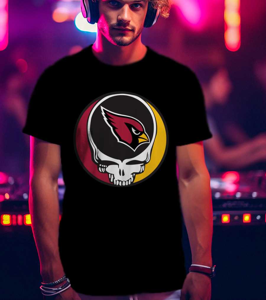 Grateful Dead Arizona Cardinals Skull T-Shirt