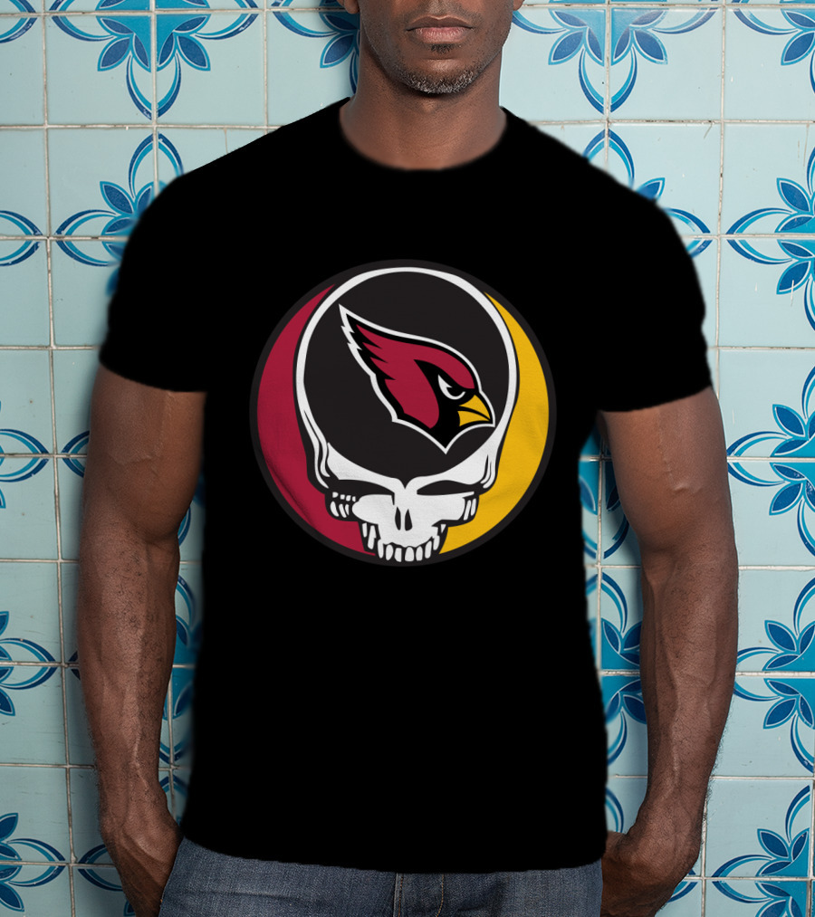 Grateful Dead Arizona Cardinals Skull T-Shirt