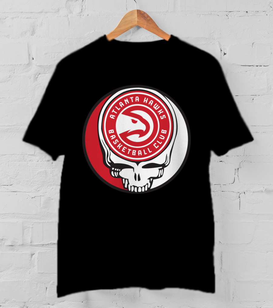 Atlanta Hawks Basketball Club Grateful Dead Skull T-Shirt