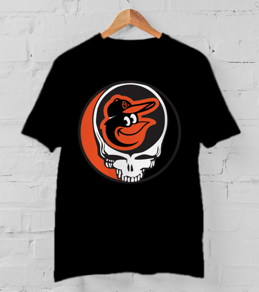 Grateful Dead Steal Your Face Baltimore Orioles Mashup T-Shirt