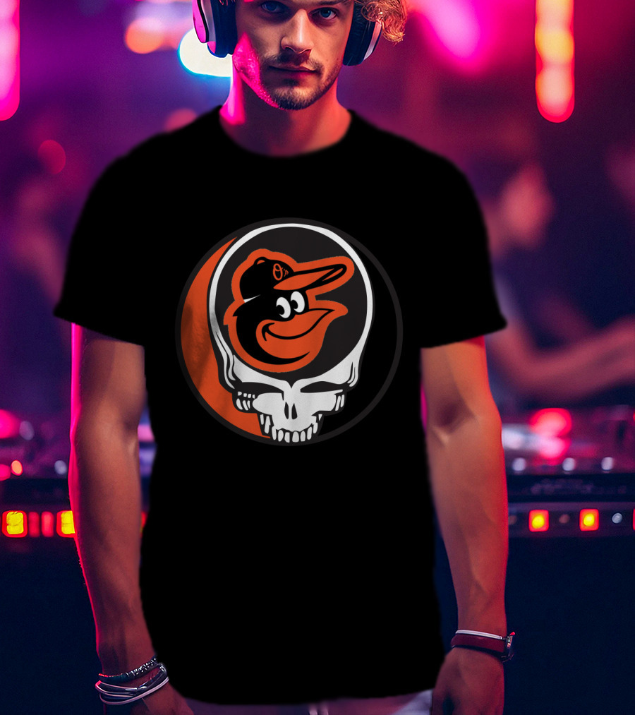 Grateful Dead Steal Your Face Baltimore Orioles Mashup T-Shirt