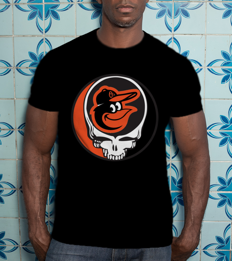 Grateful Dead Steal Your Face Baltimore Orioles Mashup T-Shirt