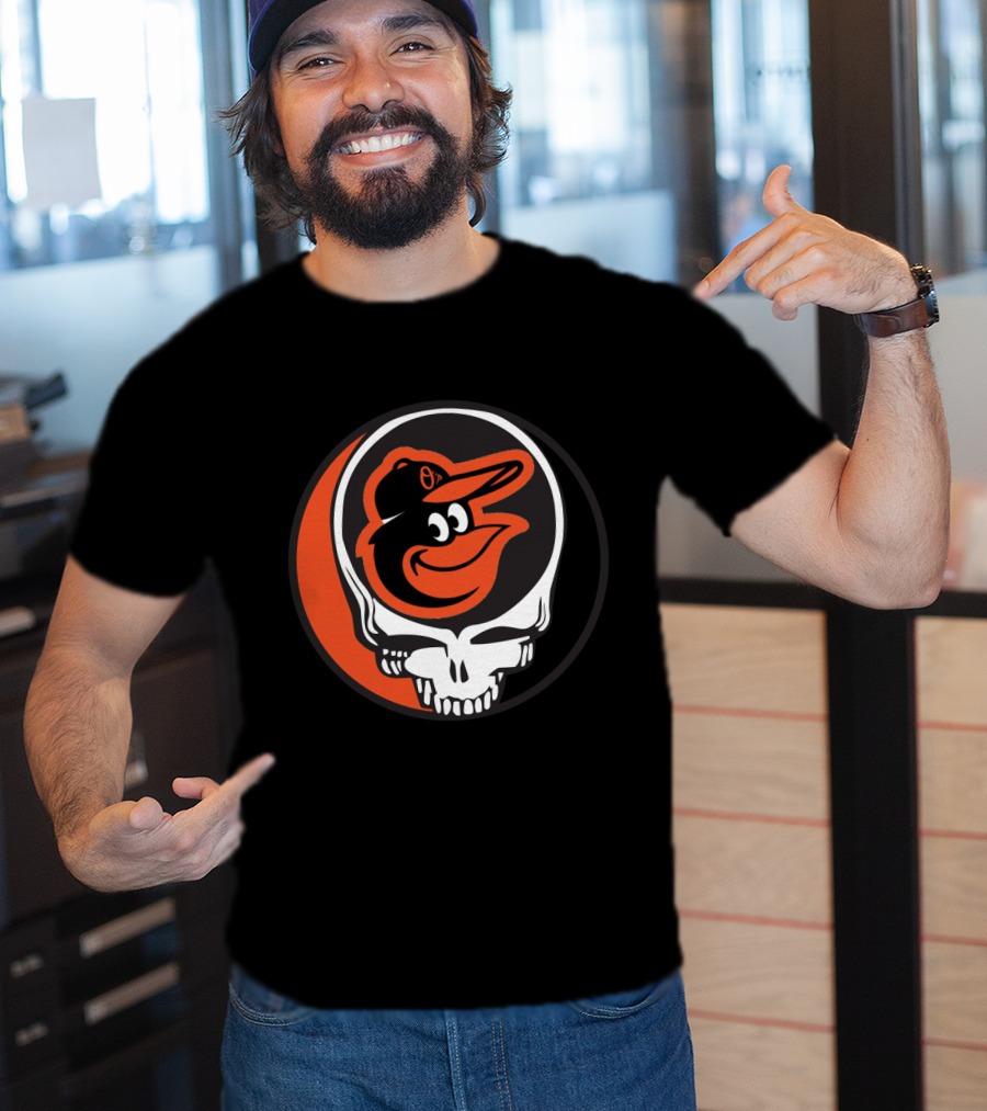 Grateful Dead Steal Your Face Baltimore Orioles Mashup T-Shirt