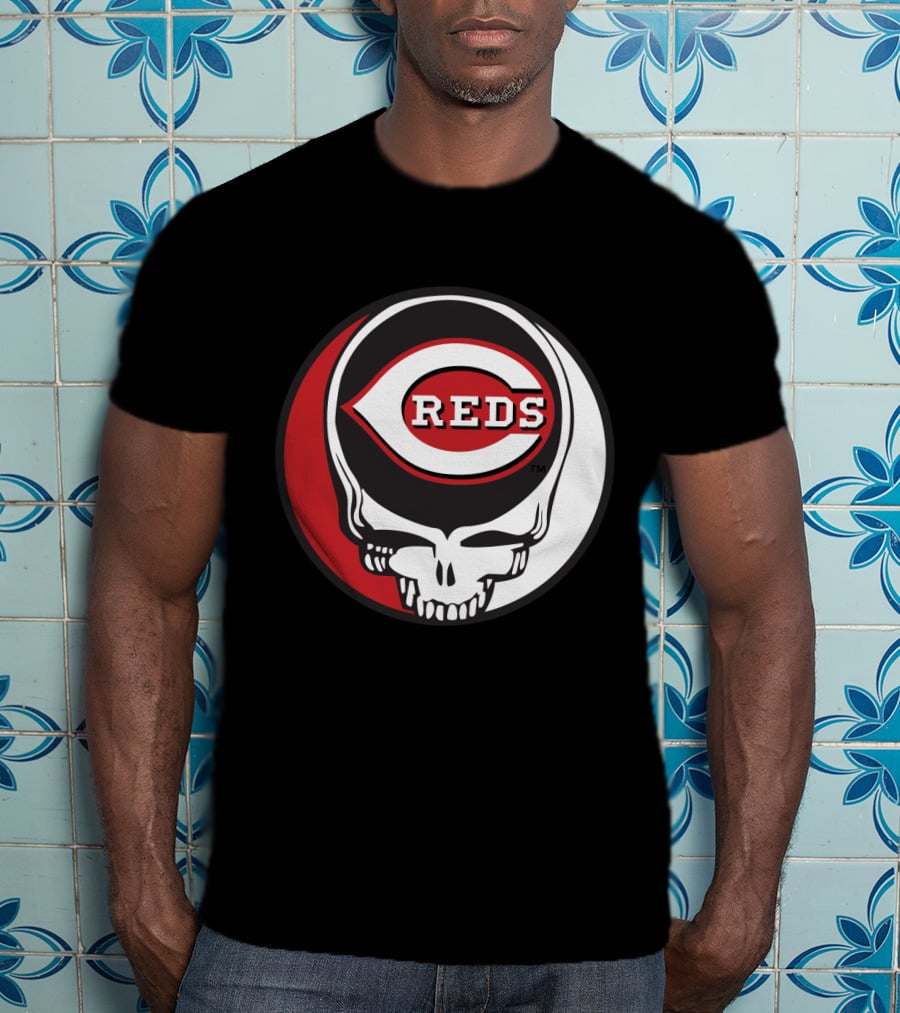 Steal Your Face Cincinnati Reds Logo Grateful Dead Fans T-Shirt