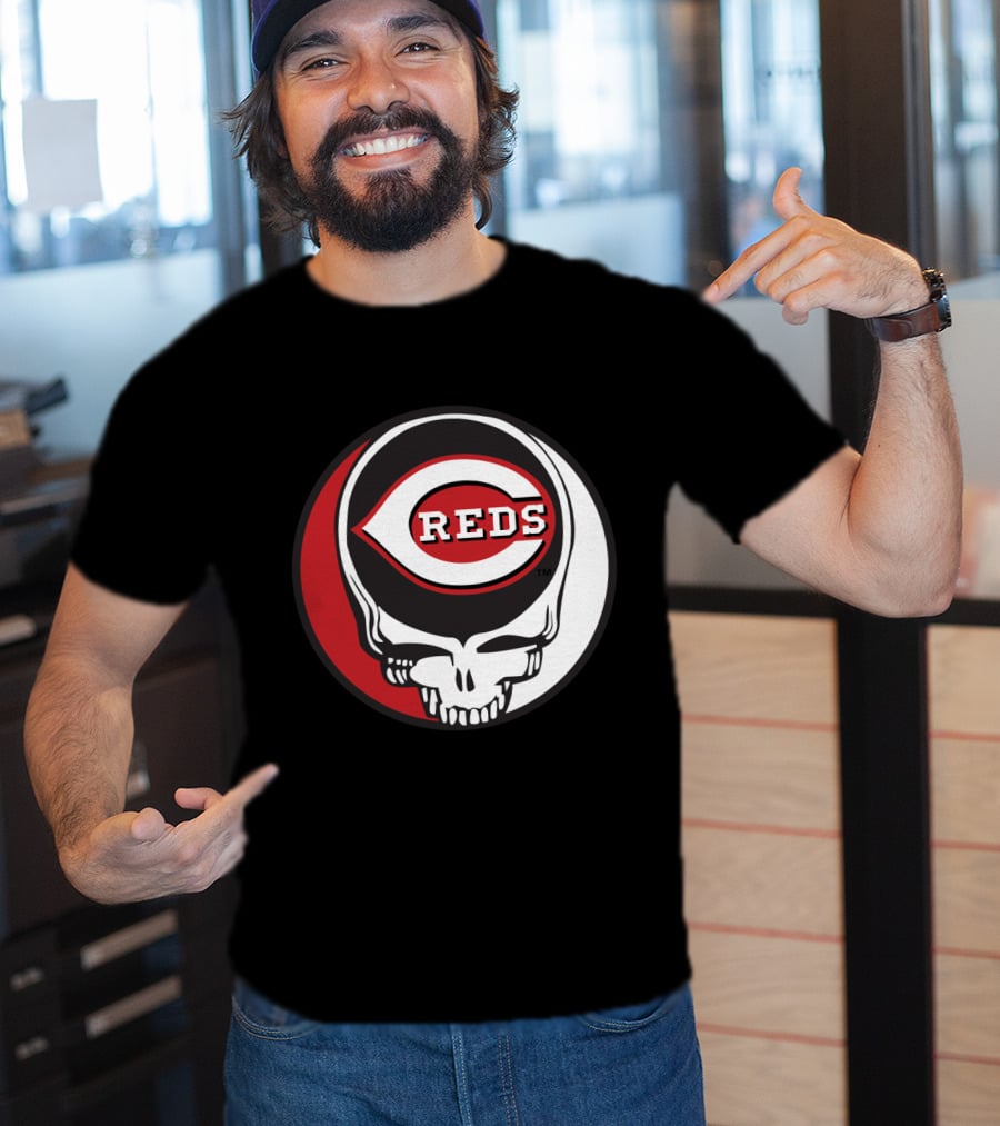 Steal Your Face Cincinnati Reds Logo Grateful Dead Fans T-Shirt