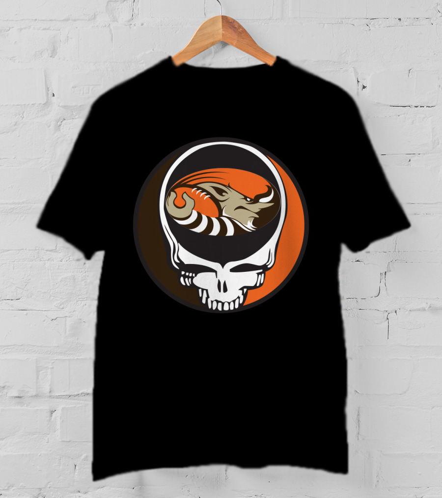 Grateful Dead Steal Your Face Cleveland Browns Football Enthusiast T-Shirt