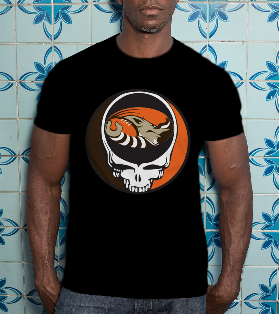 Grateful Dead Steal Your Face Cleveland Browns Football Enthusiast T-Shirt
