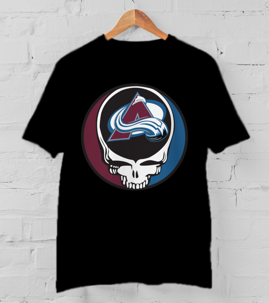 Colorado Avalanche Grateful Dead Steal Your Face Hockey Fan T-Shirt