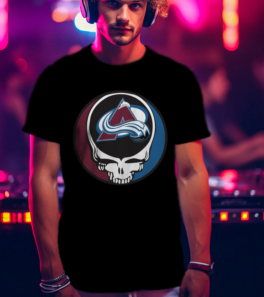 Colorado Avalanche Grateful Dead Steal Your Face Hockey Fan T-Shirt