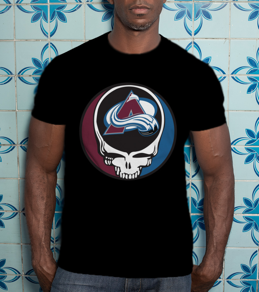 Colorado Avalanche Grateful Dead Steal Your Face Hockey Fan T-Shirt