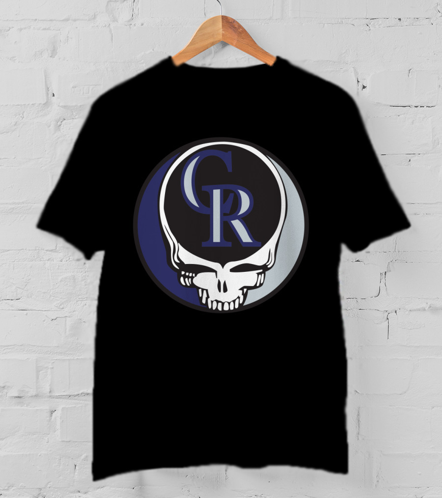 Grateful Dead Steal Your Face Colorado Rockies CR Logo Fusion T-Shirt