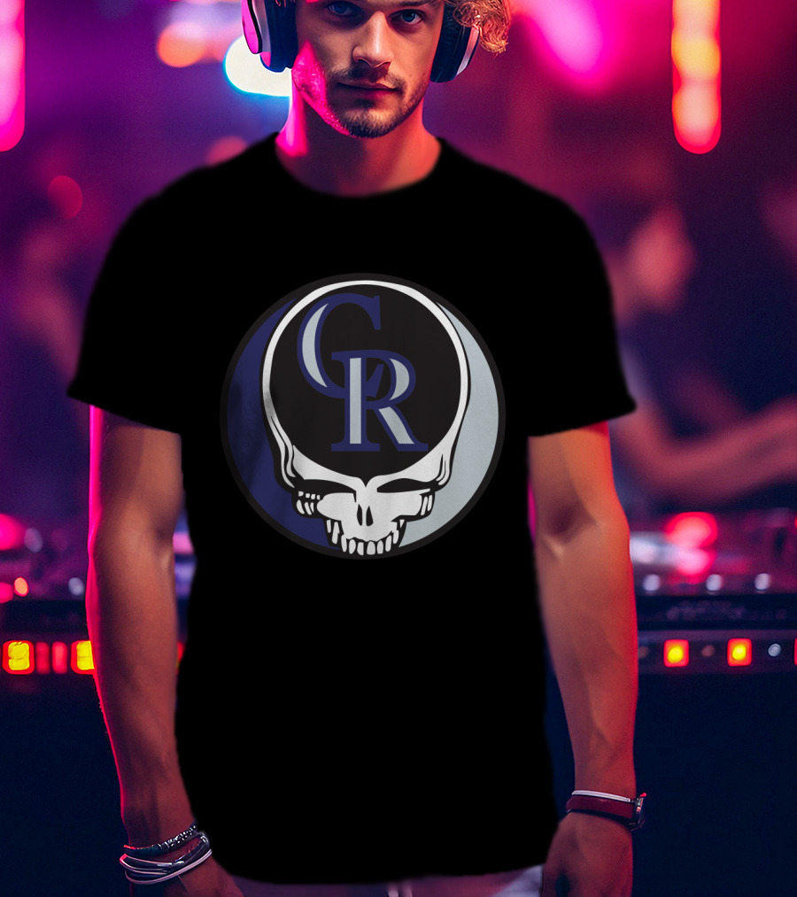 Grateful Dead Steal Your Face Colorado Rockies CR Logo Fusion T-Shirt