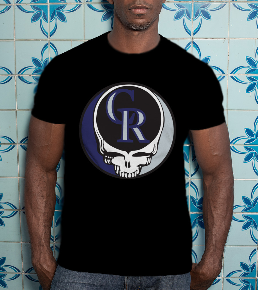 Grateful Dead Steal Your Face Colorado Rockies CR Logo Fusion T-Shirt
