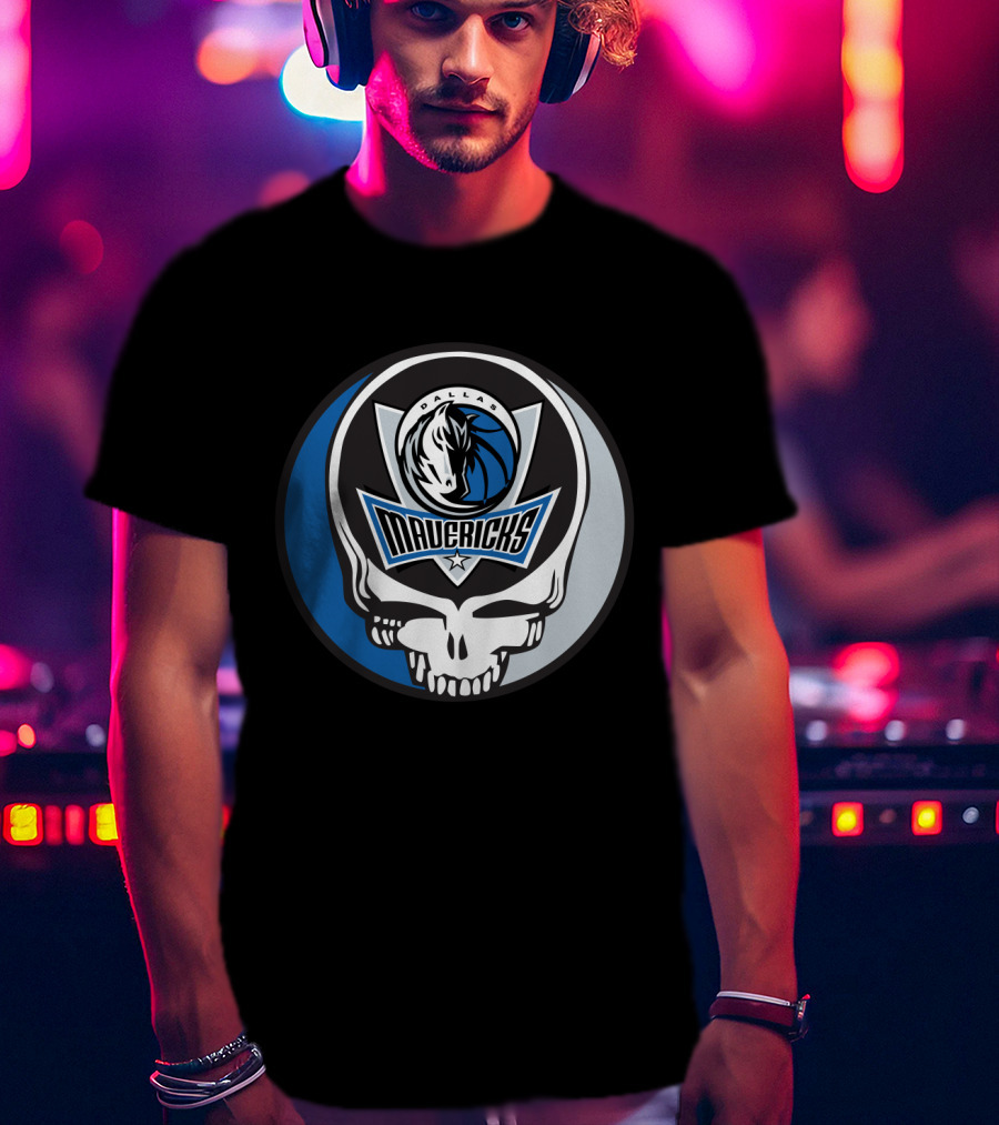 Grateful Dead Steal Your Face Dallas Mavericks Logo Combo T-Shirt