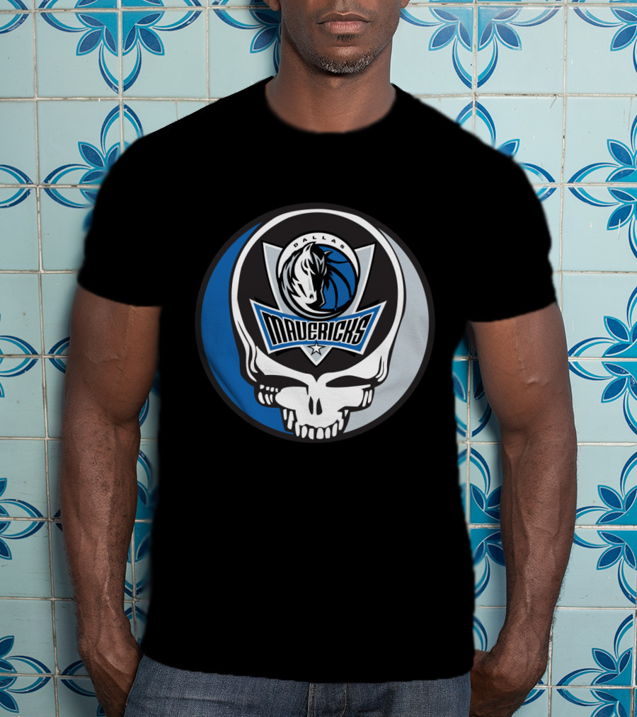 Grateful Dead Steal Your Face Dallas Mavericks Logo Combo T-Shirt