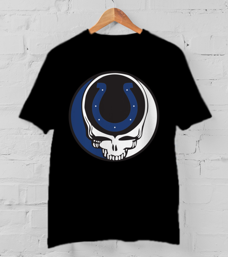 Grateful Dead Indianapolis Colts Skull T-Shirt