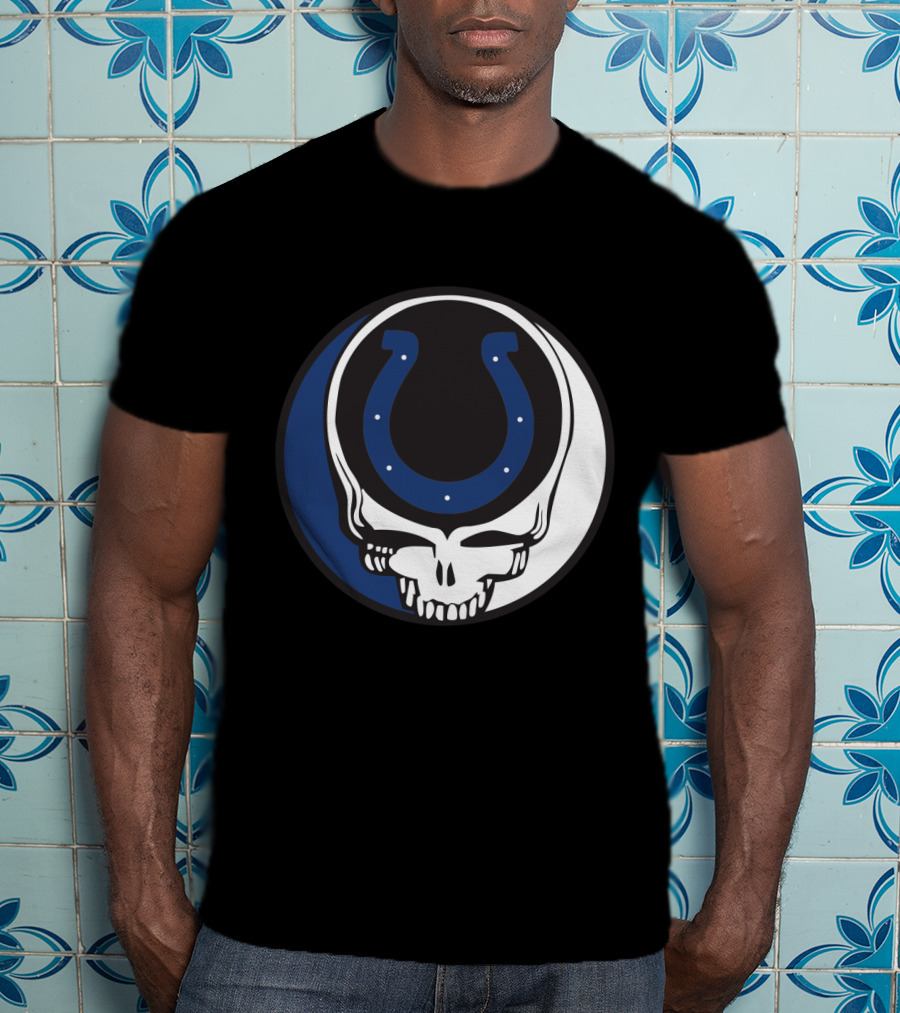 Grateful Dead Indianapolis Colts Skull T-Shirt