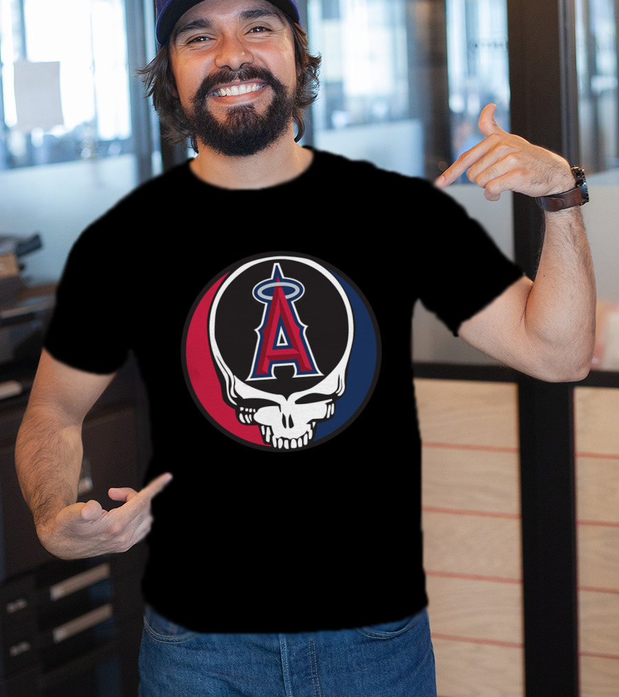 Los Angeles Angels Grateful Dead Skull Icon Logo For Fans T-Shirt