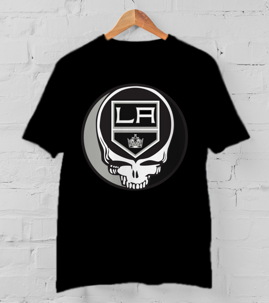 LA Kings And Grateful Dead Skull Graphic For Fans T-Shirt
