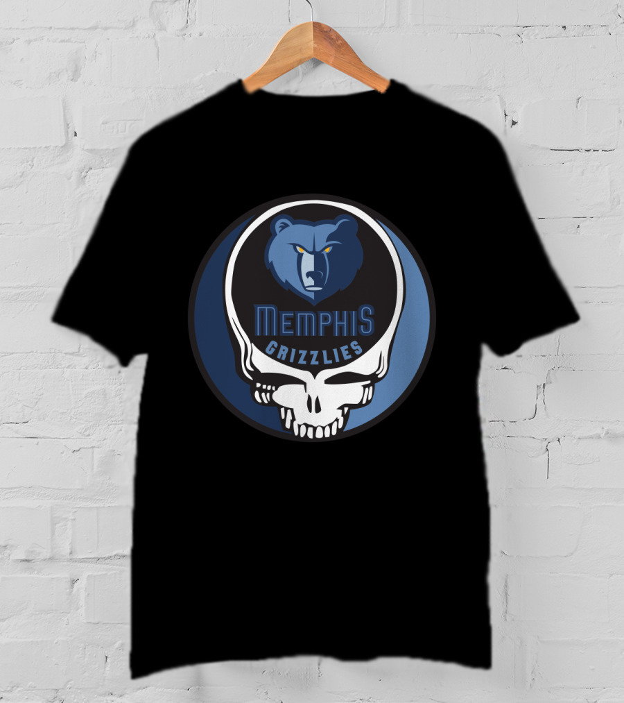 Memphis Grizzlies Steal Your Face Grateful Dead Mashup T-Shirt