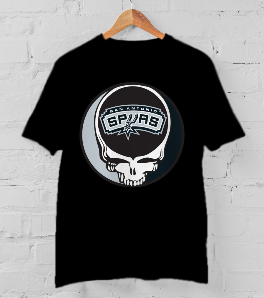 San Antonio Spurs Grateful Dead Skull T-Shirt