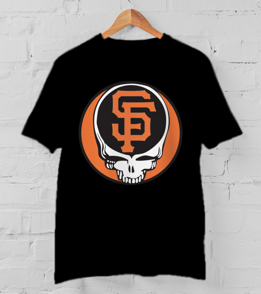 San Francisco Giants Grateful Dead Skull Logo Combo For Fans T-Shirt