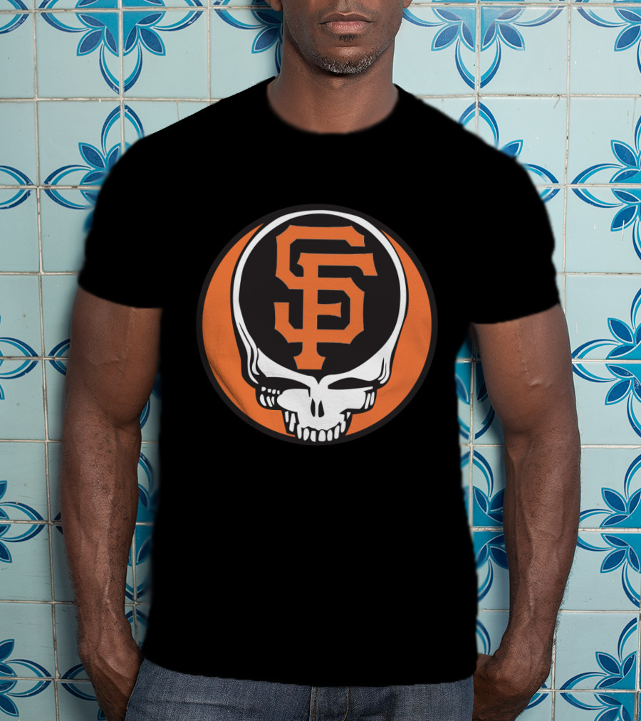 San Francisco Giants Grateful Dead Skull Logo Combo For Fans T-Shirt