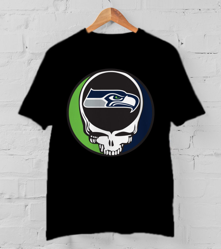 Grateful Dead Seattle Seahawks Skull T-Shirt