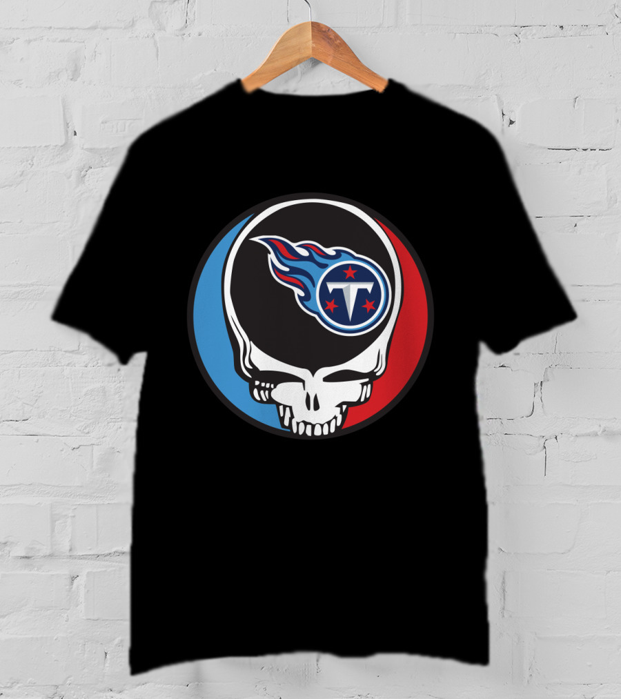 Grateful Dead Tennessee Titans Fan Skull T-Shirt