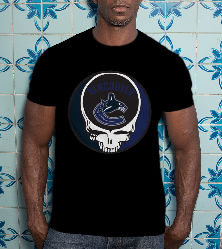 Vancouver Canucks Grateful Dead Steal Your Face Fan T-Shirt