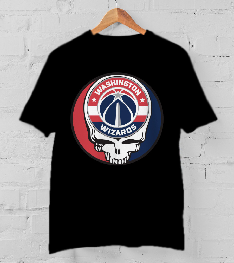 Washington Wizards Grateful Dead Skull T-Shirt