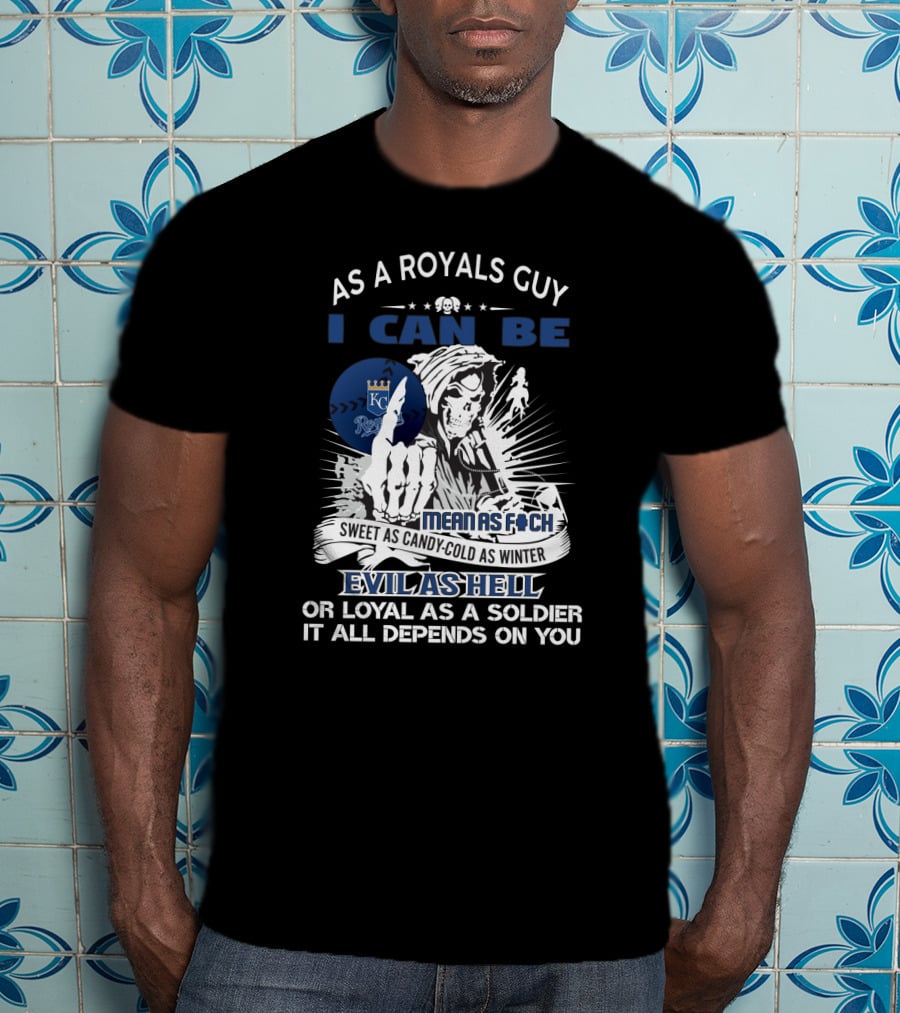 Kansas City Royals Grim Reaper Loyal Soldier Fans Mean Cold Evil Choices T-Shirt