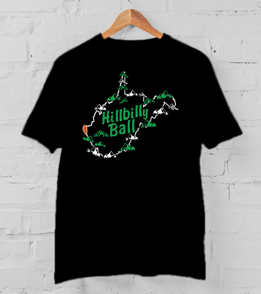 Hillbilly Ball Hometown Sportwear Mountain Outline T-Shirt
