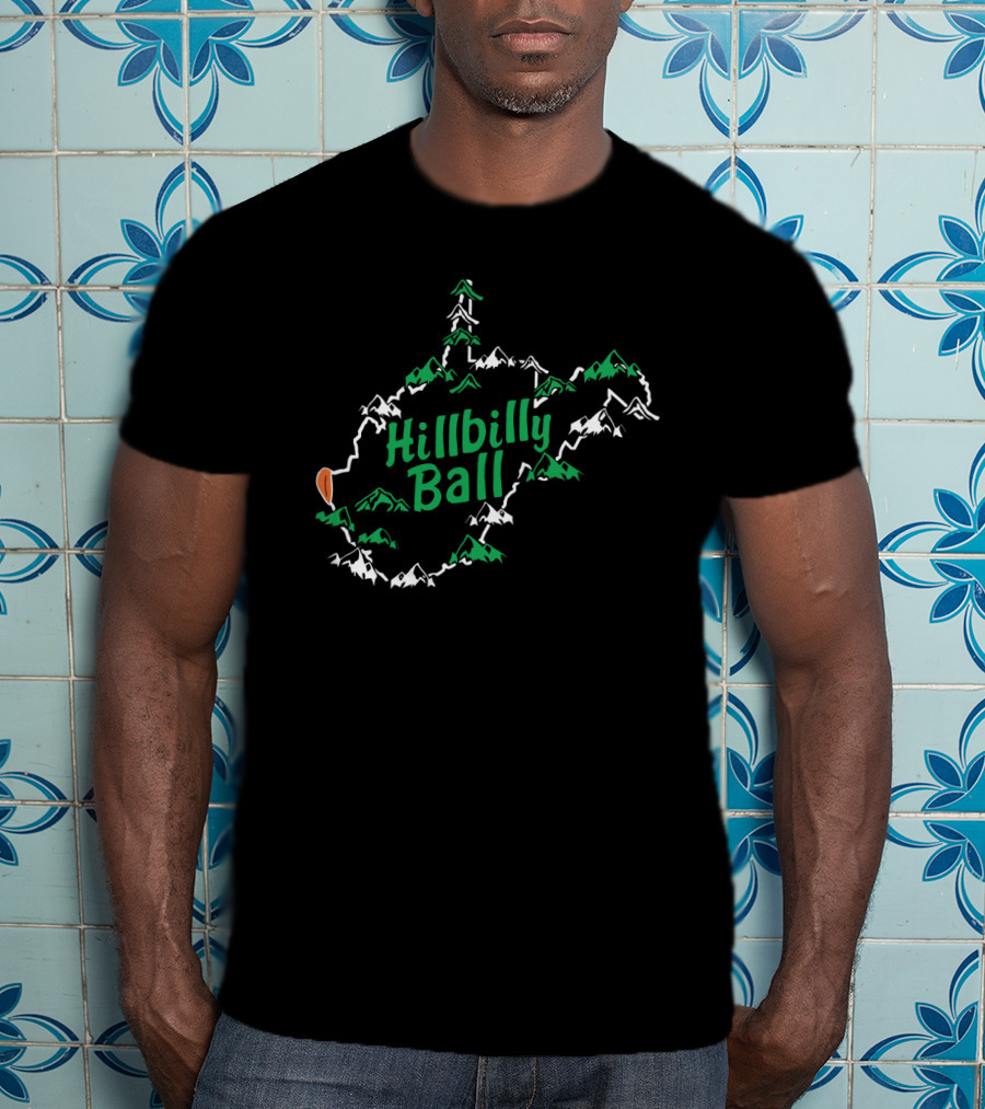 Hillbilly Ball Hometown Sportwear Mountain Outline T-Shirt