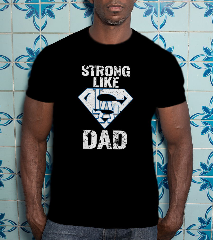 Strong Like Super Dad Los Angeles Dodgers Iconic T-Shirt