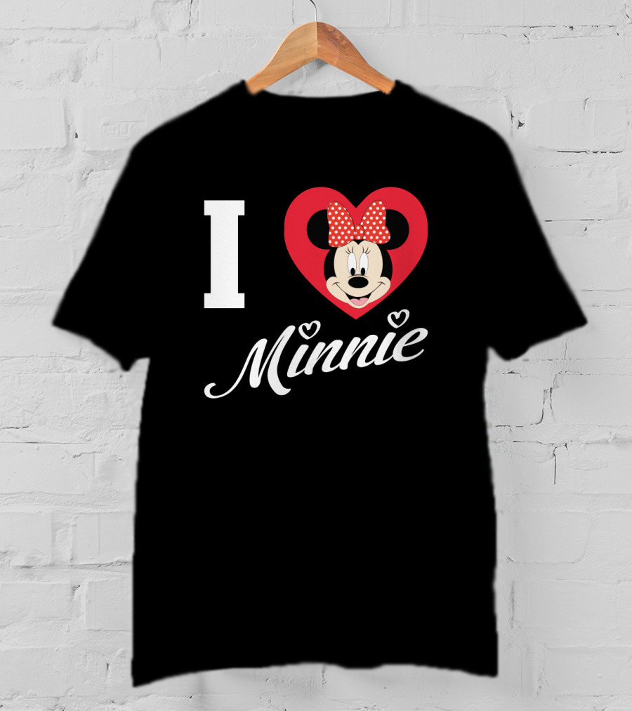 I Heart Minnie Mouse Bow Polka Dot Magic T-Shirt