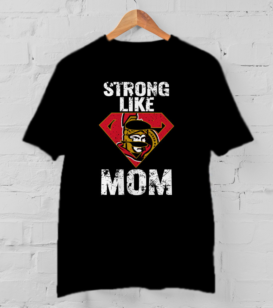 Strong Like Mom Ottawa Senators Superhero T-Shirt