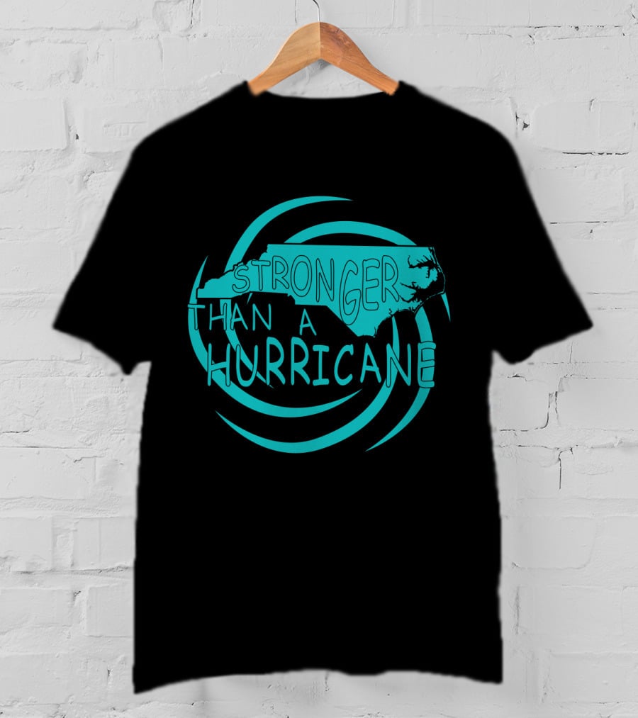Stronger Than A Hurricane North Carolina Swirl T-Shirt